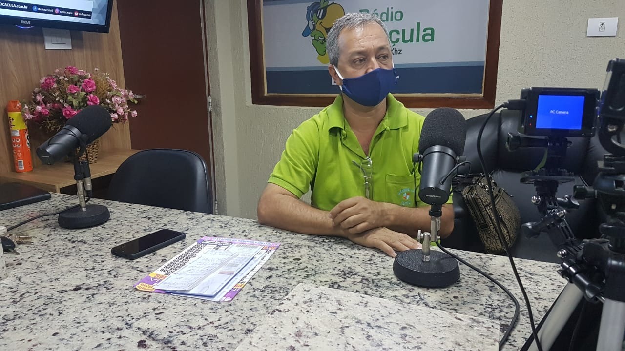 O empresário Enio Rodrigues, proprietário das lotéricas Caminho da Sorte I e II, Foto: Rádio Caçula.