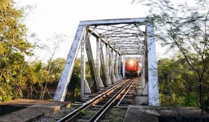 Ponte ferroviária na região do Pantanal. (Foto: Subcom-MS/Divulgação)