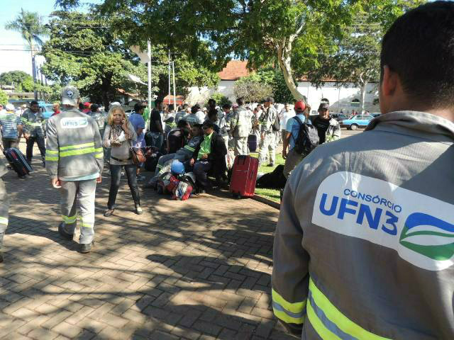 Pagamentos dos 364 funcionários demitidos da UFN 3 é adiado para amanhã (6). Foto: Rádio Caçula