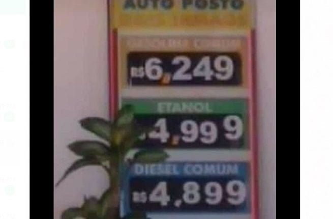 Gasolina em Dois Irmãos do Buriti (Via WhatsApp)