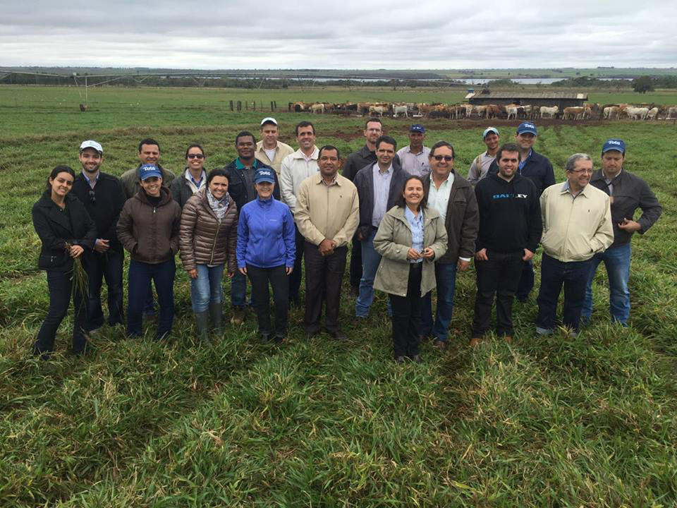 Pesquisados da Embrapa estiveram em Três Lagoas e visitaram 4 fazendas no dia 31 de agosto. As fazendas foram a Jaó, União, Colina e Santa Ofélia.Foto: Ascom