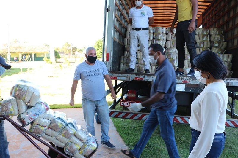 Com 60 mil cestas alimentares, Governo do Estado vai atender famílias nos 79 municípios de MS. Foto: Governo do Estado