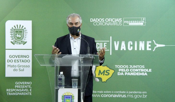 Governador Reinaldo Azambuja fala sobre novo programa de inclusão e compra de vacinasGovernador Reinaldo Azambuja fala sobre novo programa de inclusão e compra de vacinas