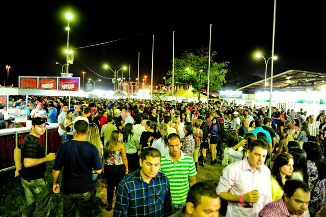 Segundo a Polícia Militar 65 mil pessoas passaram pelo Parque de Exposições durante os seis dias de shows.Foto: Reprodução 