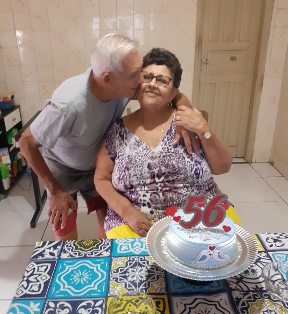 João e Francisca tinham 56 anos de casados quando morreram por Covid — Foto: Greice Meza/Arquivo pessoal