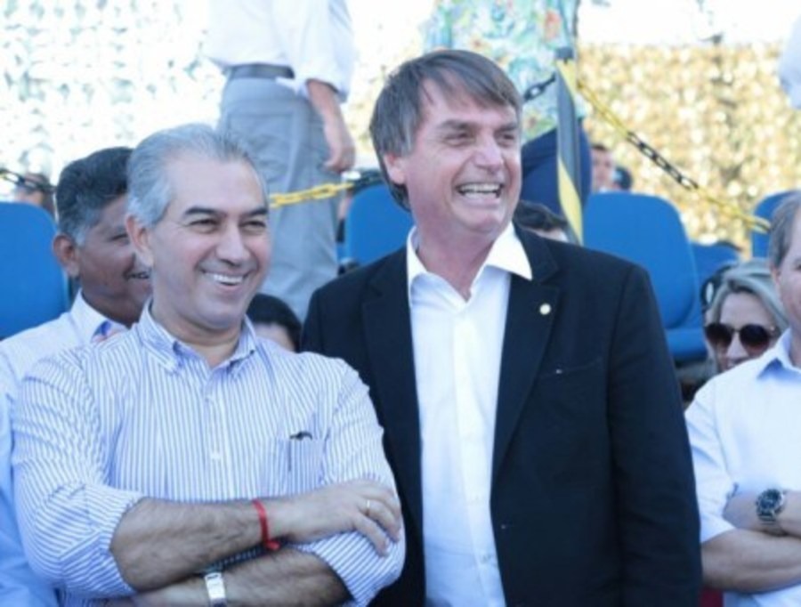 Reinaldo Azambuja e Jair Bolsonaro