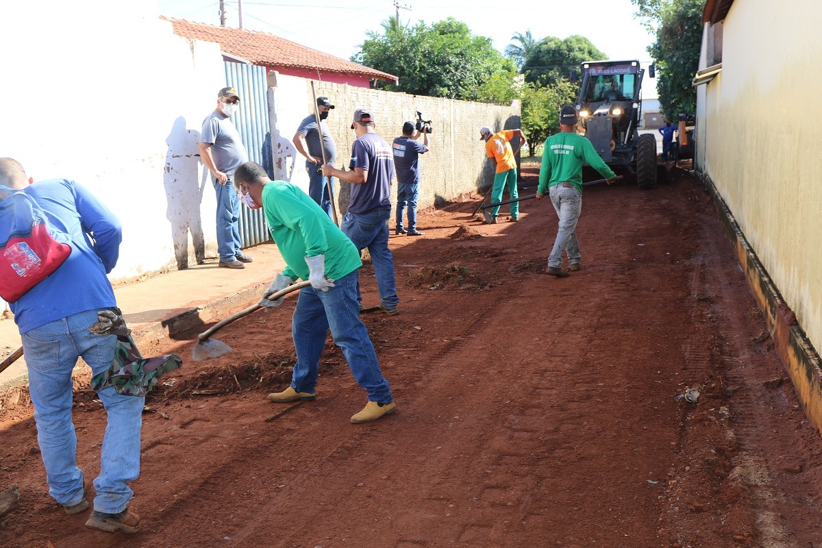 Com recursos do município, bairro da Vila Piloto terá 16 vielas asfaltadas. Foto: Ass. de Comunicação da Prefeitura de TL