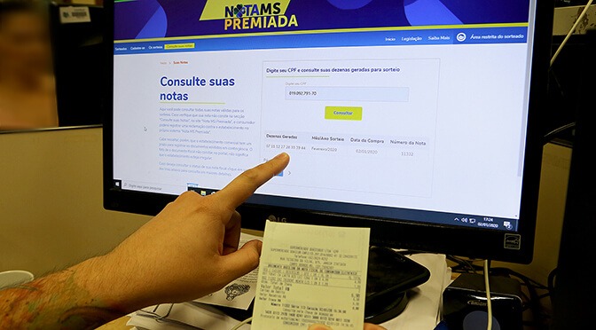 Neste sábado (30) tem sorteio do Nota MS Premiada