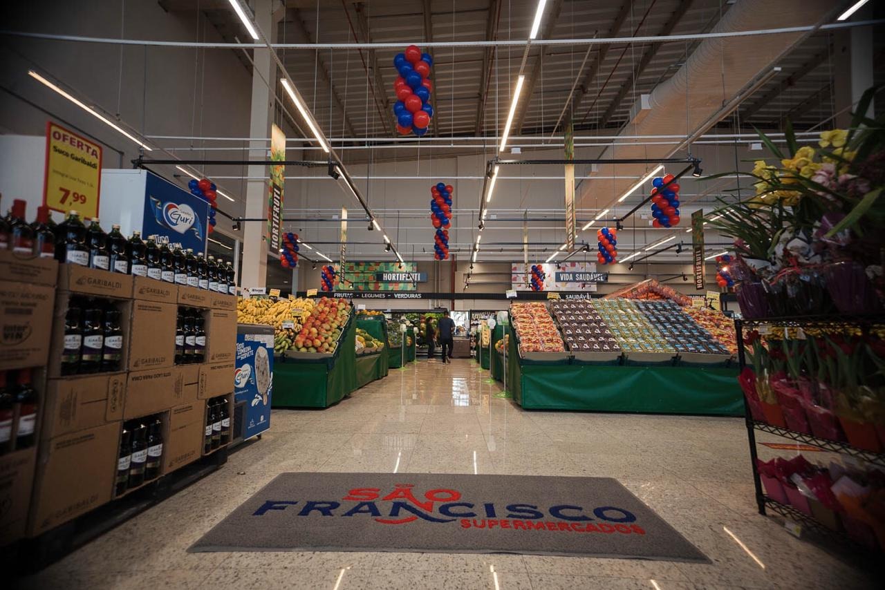 São Francisco Supermercados inaugura loja em Três Lagoas. Foto: São Francisco Supermercado/Rádio Caçula.