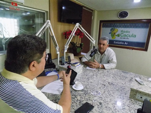 Relato foi feito pelo próprio prefeito durante entrevista na Rádio Caçula 