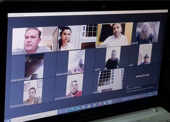 A primeira reunião online do Estado. Esta com pré-candidatos a vereador do município de Três Lagoas.Foto:Divulgação